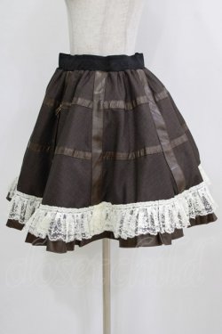 画像2: Qutie Frash / パニエスカート  茶 H-26-02-11-017-QU-SK-AK-ZH