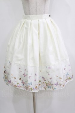 画像1: abilletage / バタフライタックスカート  アイボリー H-26-02-11-018-GO-SK-KB-ZH