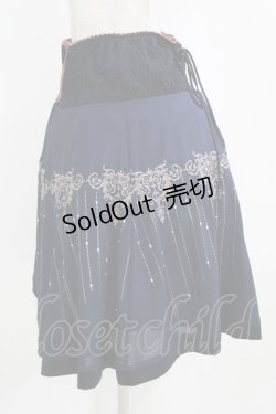 画像2: Rozen Kavalier / 刺繍シャーリングスカート  ネイビー H-26-02-11-020-OO-SK-KB-ZH