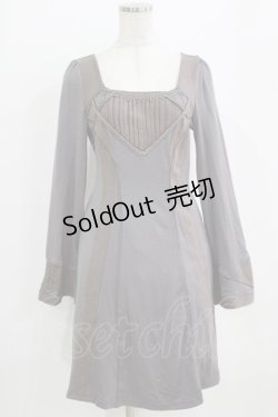 画像1: OZZ ANGELO / レースラインワンピース  グレー H-26-02-11-022-OO-OP-AK-ZH