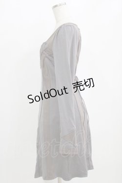 画像2: OZZ ANGELO / レースラインワンピース  グレー H-26-02-11-022-OO-OP-AK-ZH