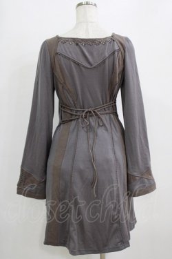 画像3: OZZ ANGELO / レースラインワンピース  グレー H-26-02-11-022-OO-OP-AK-ZH