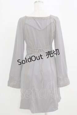 画像3: OZZ ANGELO / レースラインワンピース  グレー H-26-02-11-022-OO-OP-AK-ZH