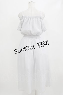 画像3: Ank Rouge / オフショルシフォンロングワンピース M グレー H-26-02-12-021-CA-OP-NS-ZH
