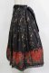 画像2: Chalmiere / 菊と狐柄スカート M ブラック H-26-02-12-023-0-SK-NS-ZH (2)
