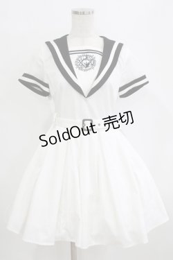 画像1: To Alice / セーラーマリンワンピース S オフ H-26-02-12-026-LO-OP-NS-ZH