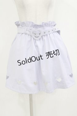 画像1: To Alice / ハートベルトスカート S ラベンダー H-26-02-12-029-LO-SK-NS-ZH