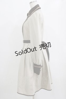 画像2: Innocent World / ストライプコートワンピース M/92cm丈 ミルクティ H-26-02-12-032-IW-OP-NS-ZH