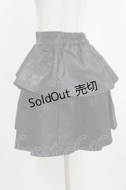 画像2: axes femme POETIQUE / フェイクレザーフリルスカート M ブラック H-26-02-12-033-AX-SK-NS-ZH