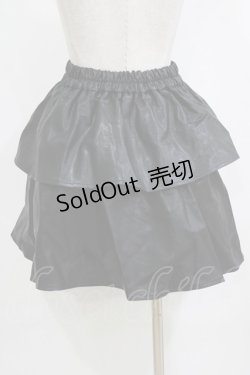 画像3: axes femme POETIQUE / フェイクレザーフリルスカート M ブラック H-26-02-12-033-AX-SK-NS-ZH