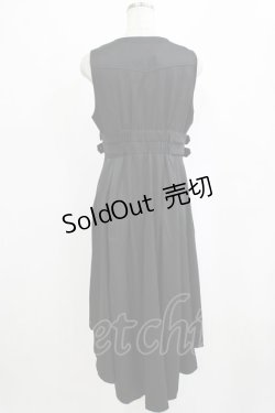 画像3: NIBBLE POISON / ベルトデザインロングベスト M ブラック H-26-02-12-037-0-JA-NS-ZH