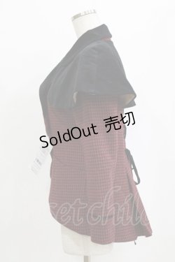 画像2: Victorian maiden / ヴィクトリアンベルベットノーブルジャケット Free 千鳥ボルドー H-26-02-12-039-CL-JA-NS-ZH