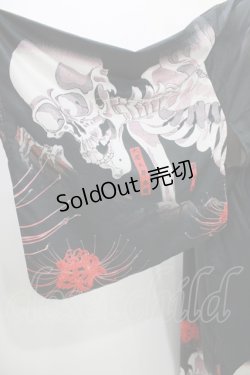 画像3: Royal Princess Alice / 新がしゃどくろ浴衣 Free ブラック H-26-02-12-040-LO-OP-NS-ZH