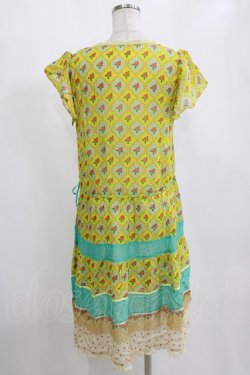 画像3: Cherir la femme / ローズプリントワンピース M ブルー H-26-02-12-041-LO-OP-NS-ZH