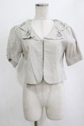 an another angelus / ハンカチ刺繍開衿ジャケット Free L/GRAY H-26-02-12-045-CA-JA-NS-ZH