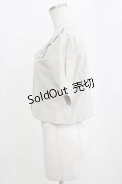 画像2: an another angelus / ハンカチ刺繍開衿ジャケット Free L/GRAY H-26-02-12-045-CA-JA-NS-ZH