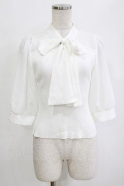 画像1: evelyn / ボウタイトップス Free オフ H-26-02-12-046-LO-TO-NS-ZH