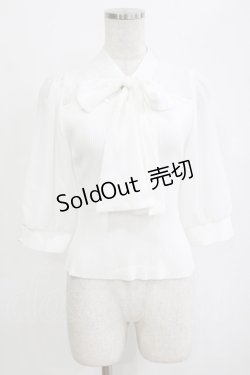 画像1: evelyn / ボウタイトップス Free オフ H-26-02-12-046-LO-TO-NS-ZH