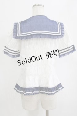 画像3: Angelic Pretty / フェアリーマリンブラウス Free オフ/ネイビー H-26-02-12-048-AP-BL-NS-ZH