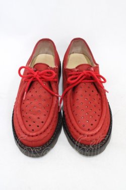 画像1: PINK HOUSE / レースアップシューズ L レッド H-26-02-12-1001-LO-SH-NS-ZH