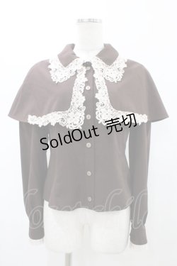 画像1: Innocent World / ケープ付きセシルブラウス M ショコラ×ミルクティ/Chocolat×Milk tea H-26-02-12-1038-IW-BL-NS-ZH