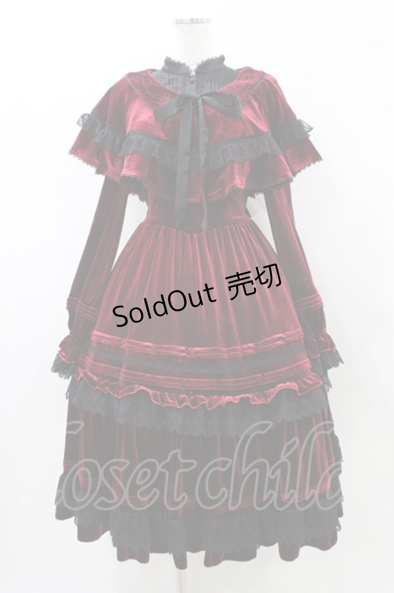 画像1: Hoshibako Works / Rozen Maiden x HoshibakoWorks 真紅ケープ付きワンピース Free ボルドー H-26-02-12-1041-LO-OP-NS-ZH (1)