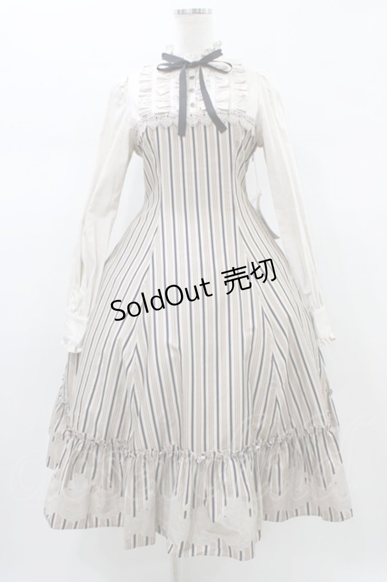画像1: Victorian maiden / vintageレースレジメンドールドレス Free ミルクティベージュ H-26-02-12-1043-CL-OP-NS-ZH (1)