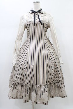 画像1: Victorian maiden / vintageレースレジメンドールドレス Free ミルクティベージュ H-26-02-12-1043-CL-OP-NS-ZH