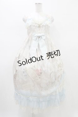 画像1: BABY,THE STARS SHINE BRIGHT / Ave Maria~天のきさきとMadonna lily~柄Lourderジャンパースカート Free サックス H-26-02-12-1045-BA-OP-NS-ZH