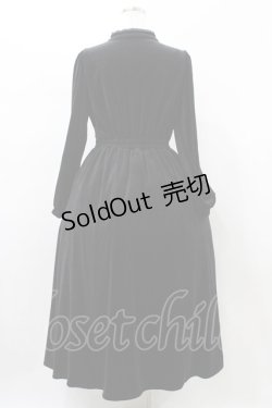 画像2: axes femme / チャイナ風ベロアワンピース M ブラック H-26-02-12-1046-AX-OP-NS-ZH