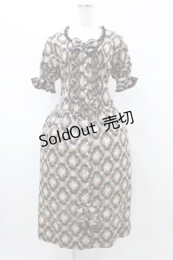 画像1: PINK HOUSE / 花柄ワンピース Free ブラック H-26-02-12-1047-LO-OP-NS-ZH