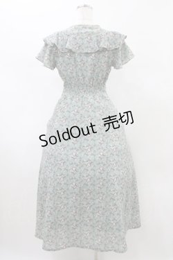 画像2: an another angelus / フロント開き小花柄ラッフルワンピース Free GREEN H-26-02-12-1049-CA-OP-NS-ZH