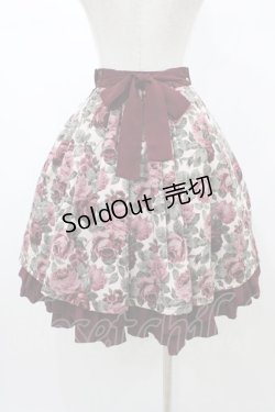 画像2: Innocent World / マロニカローズスカート M ボルドー/55cm H-26-02-12-1053-IW-SK-NS-ZH
