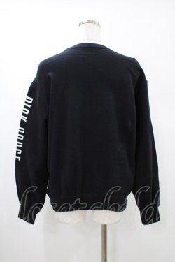 画像2: PINK HOUSE / ロゴワッペントレーナー Free ブラック H-26-02-12-1054-LO-TO-NS-ZH