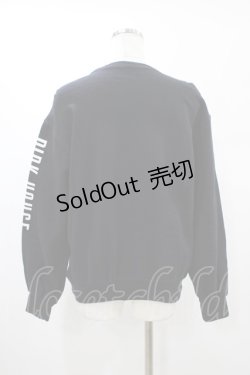 画像2: PINK HOUSE / ロゴワッペントレーナー Free ブラック H-26-02-12-1054-LO-TO-NS-ZH