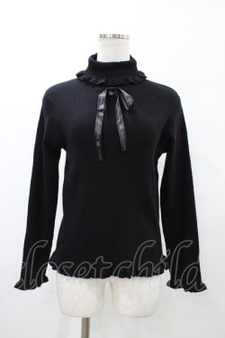 画像1: m petit by misako / サンリオキャラクターズコラボ クロミ ニットプルオーバー M ブラック H-26-02-12-1055-LO-TO-NS-ZH