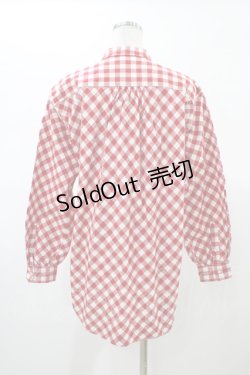 画像2: PINK HOUSE / チェックシャツ Free レッド H-26-02-12-1058-LO-BL-NS-ZH