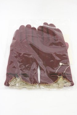 画像1: Victorian maiden / ヴィクトリアンレーシーグローブ  ボルドー H-26-02-12-1014-CL-ZA-NS-ZH