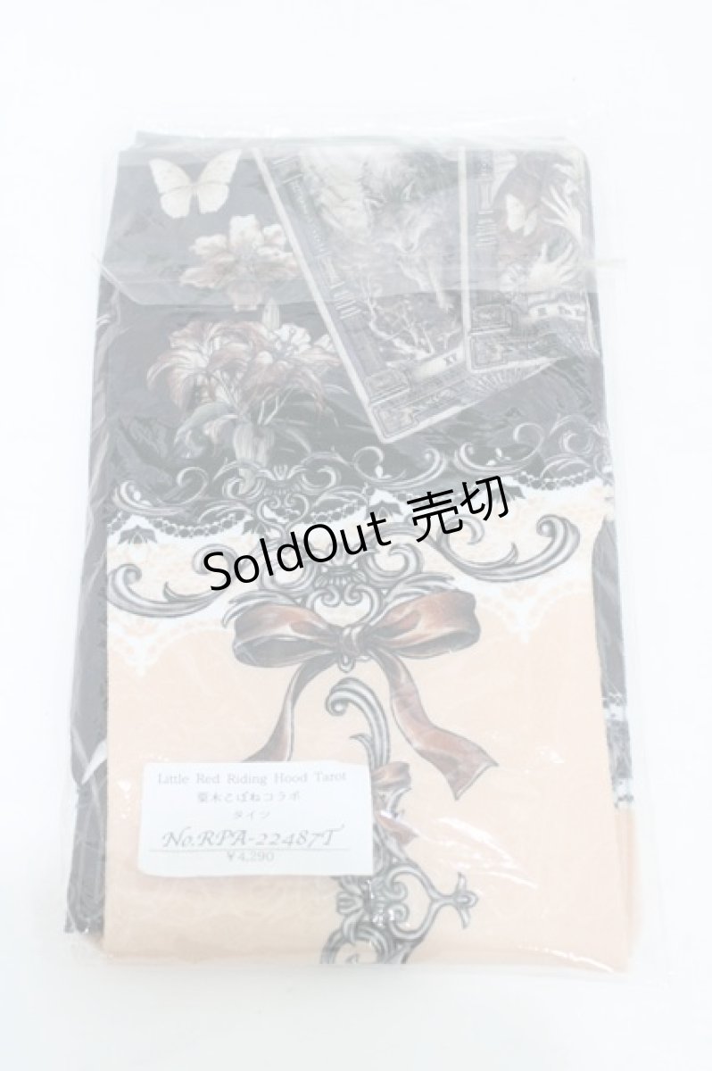 画像2: Royal Princess Alice / Little Red Riding Hood Tarot粟木こぼねコラボ タイツ  ブラック H-26-02-12-1017-LO-ZA-NS-ZH (2)