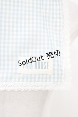 画像2: PINK HOUSE / ギンガムチェックストール  サックス H-26-02-12-1019-LO-ZA-NS-ZH