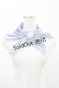 画像1: PINK HOUSE / キューピー柄三角スカーフ  ブルー H-26-02-12-1021-LO-ZA-NS-ZH