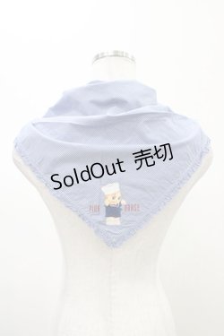 画像2: PINK HOUSE / キューピー柄三角スカーフ  ブルー H-26-02-12-1021-LO-ZA-NS-ZH