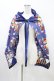 画像1: PINK HOUSE / パッチワーク花柄ストール  ブルー H-26-02-12-1022-LO-ZA-NS-ZH (1)