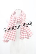 PINK HOUSE / ギンガムチェックストール  レッド H-26-02-12-1026-LO-ZA-NS-ZH