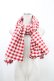 画像1: PINK HOUSE / ギンガムチェックストール  レッド H-26-02-12-1026-LO-ZA-NS-ZH (1)