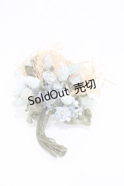 画像1: PINK HOUSE / ブーケコサージュ  ブルー H-26-02-12-1028-LO-AC-NS-ZH