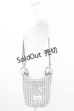 画像1: PINK HOUSE / くまちゃん刺繍ポシェット  ネイビー H-26-02-12-1032-LO-BG-NS-ZH