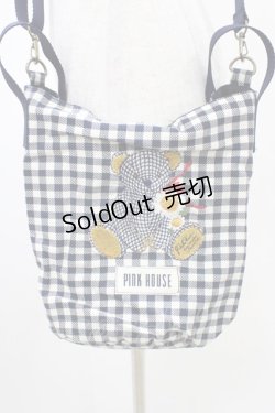 画像3: PINK HOUSE / くまちゃん刺繍ポシェット  ネイビー H-26-02-12-1032-LO-BG-NS-ZH