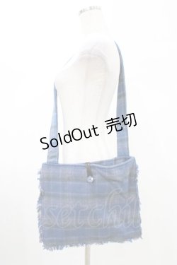 画像1: PINK HOUSE / チェックショルダーバッグ  ブルー H-26-02-12-1033-LO-BG-NS-ZH