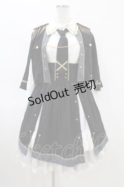 画像1: Seven Baby Lolita（海外ロリータブランド） / 少女指揮官セット M ブラック H-26-02-12-1035-0-OP-NS-ZH